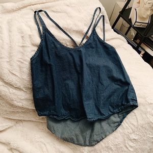 BOOHOO denim tank top